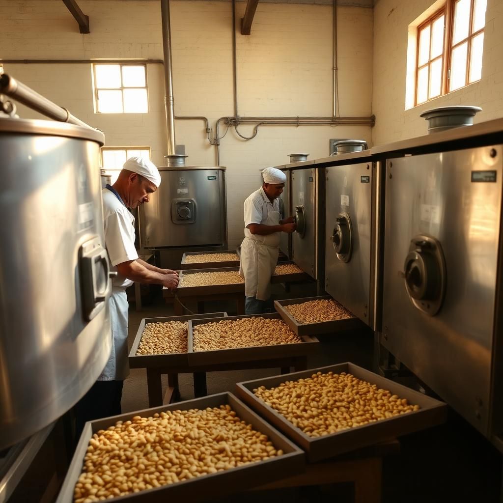 Partner roasting facility we work with in Samastipur, Bihar