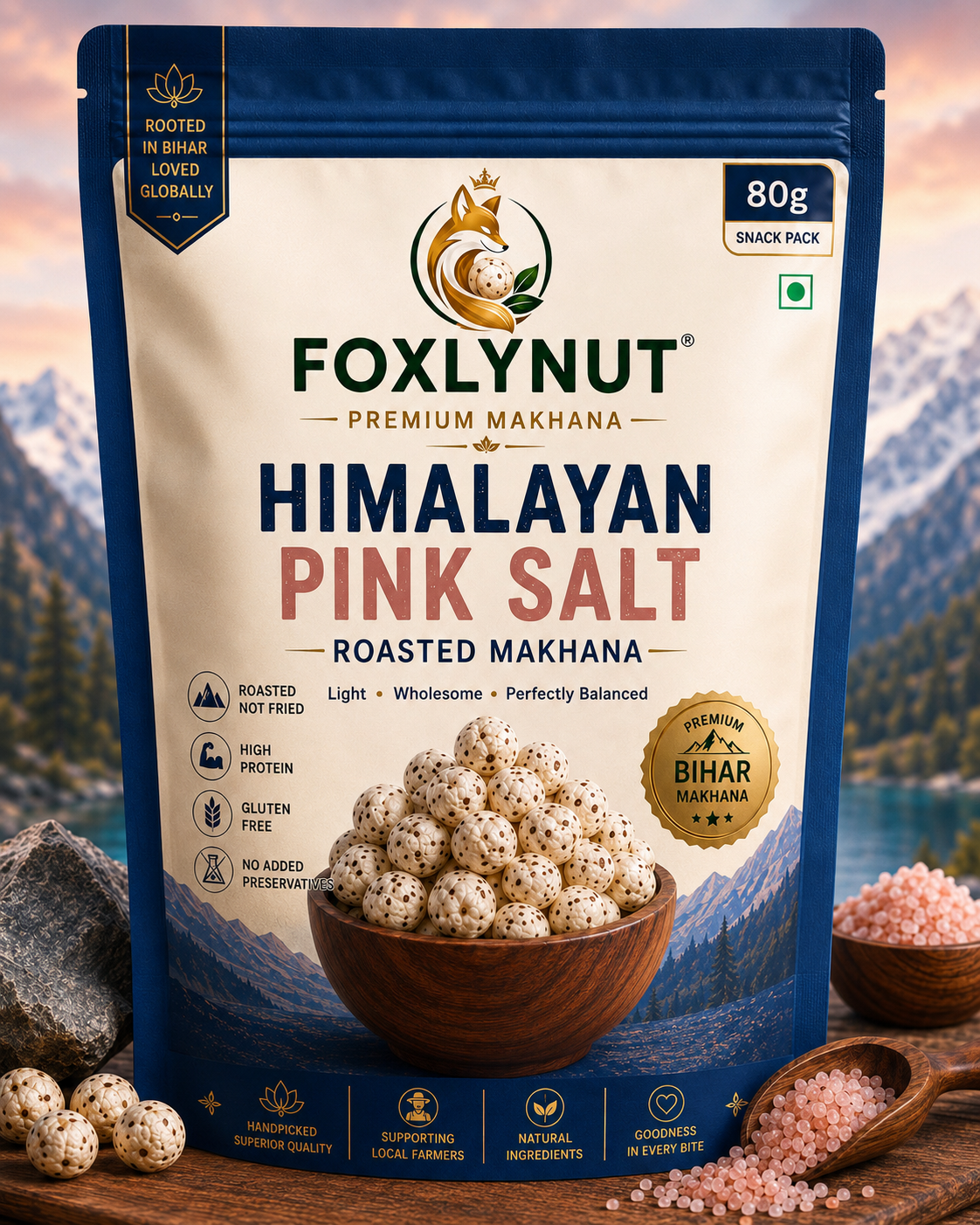 Himalayan Pink Salt Roasted Makhana