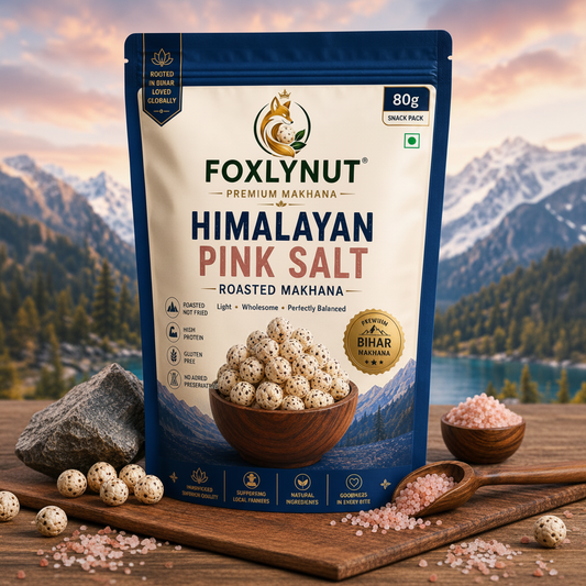 FOXLYNUT Himalayan Pink Salt Makhana 360 view